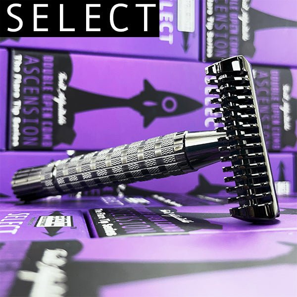 The Ascension Select Twist Adjustable Safety Razor | Double Open
