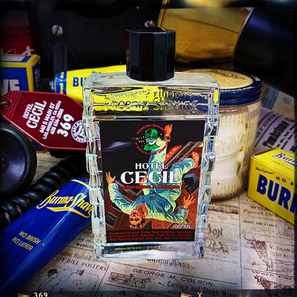 Hotel Cecil Aftershave & Cologne | Homage To The Original Burma Shave —  Phoenix Shaving