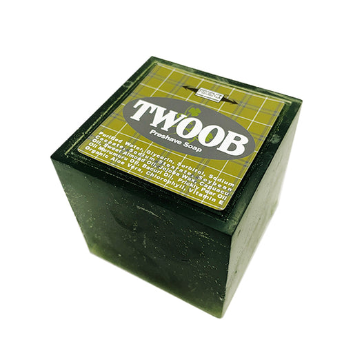 TWOOB CUBE 2.0  Preshave Soap | Contains Chlorophyll, Prickly Pear, Jojoba Oil, Sweet Almond Oil, Aloe & More! | A Seasonal Classic Homage! - Phoenix Artisan Accoutrements