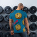 Droid Black & The Oracle Coin All-Over Print Men's Athletic T-shirt - Phoenix Artisan Accoutrements