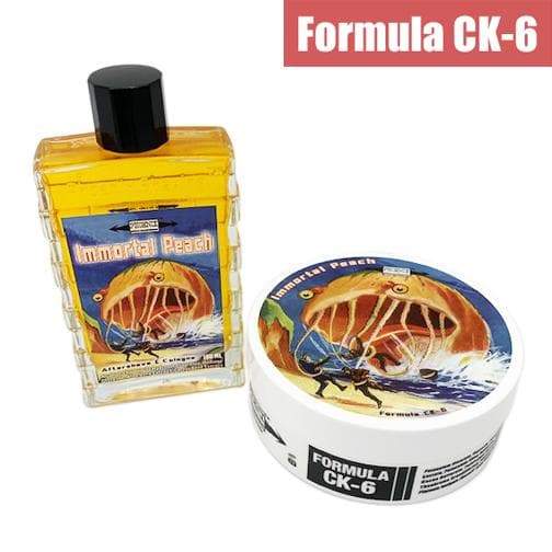 Immortal Peach Artisan Shaving Soap & Aftershave Bundle Deal | Ultra Premium CK-6 Formula | 4oz - Phoenix Artisan Accoutrements