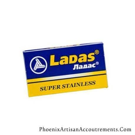 10 Ladas Super Stainless DE Blade, Packs Of 5 blades - Phoenix Artisan Accoutrements