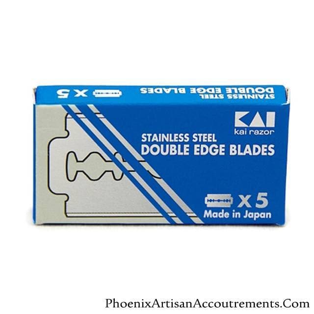 KAI Stainless Steel DE Blades - 5-pack - Phoenix Artisan Accoutrements