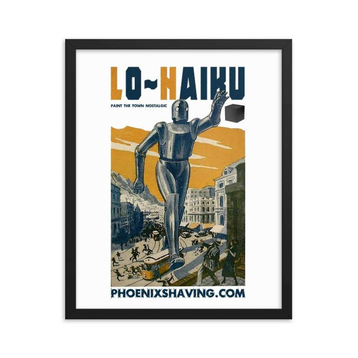 Lo~Haiku Framed Print | Epic Sci-Fi Shave Art - Phoenix Artisan Accoutrements