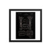 Vintage Gillette TTO Patent Drawing 1935 Elegant Black Framed Print - Phoenix Artisan Accoutrements