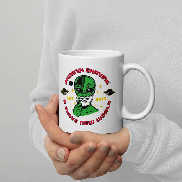 1K White Glossy Diner Style Coffee Mug! | Available in 2 Sizes! - Phoenix Artisan Accoutrements