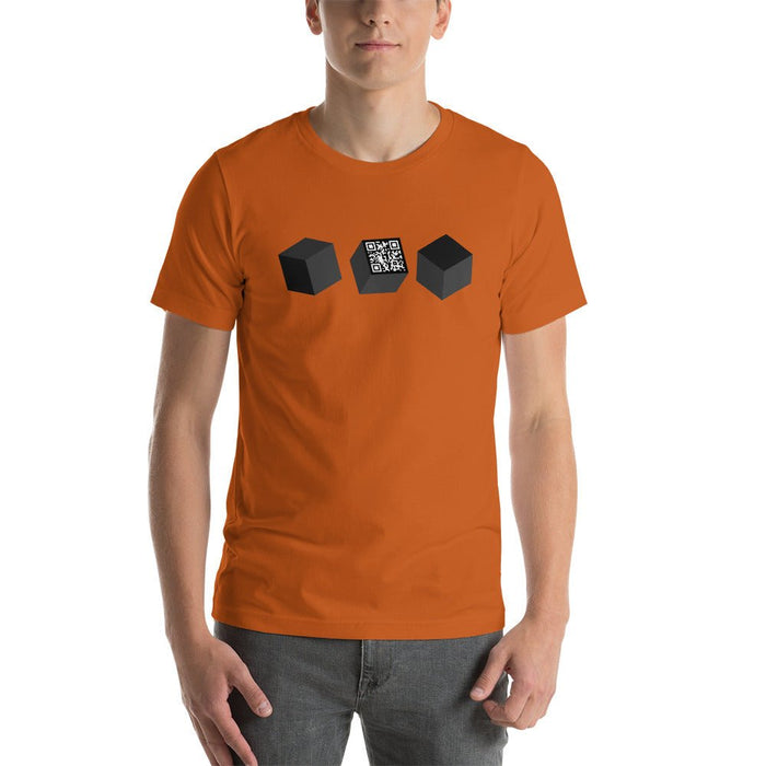 3 CUBE QR Short-Sleeve Unisex T-Shirt | Available in Multiple Colors! - Phoenix Artisan Accoutrements