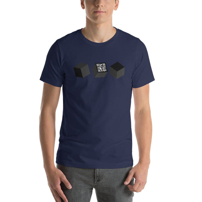 3 CUBE QR Short-Sleeve Unisex T-Shirt | Available in Multiple Colors! - Phoenix Artisan Accoutrements