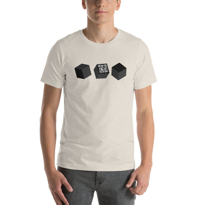 3 CUBE QR Short-Sleeve Unisex T-Shirt | Available in Multiple Colors! - Phoenix Artisan Accoutrements