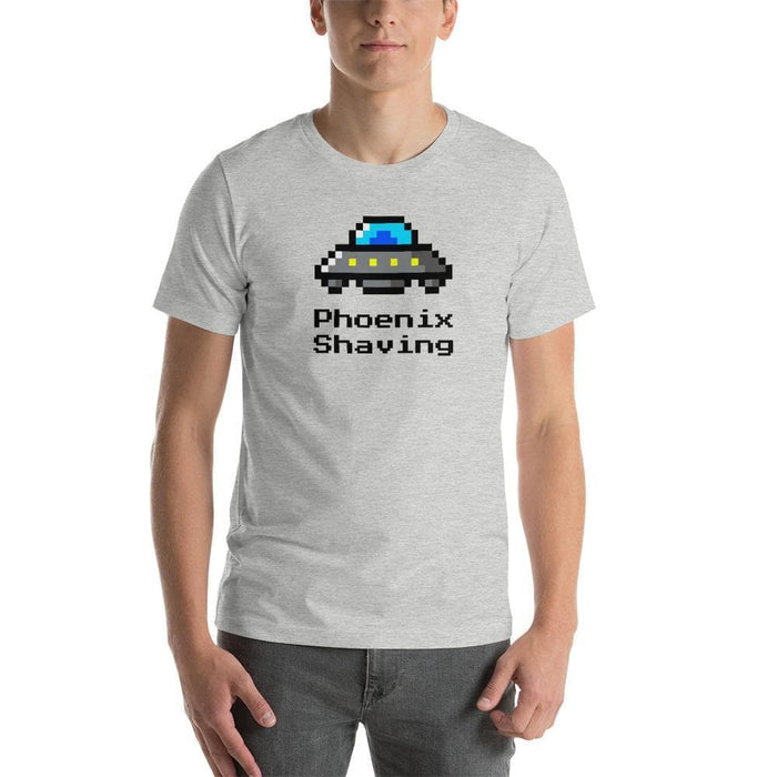 8 Bit Phoenix Shaving Short-Sleeve Unisex T-Shirt - Phoenix Artisan Accoutrements