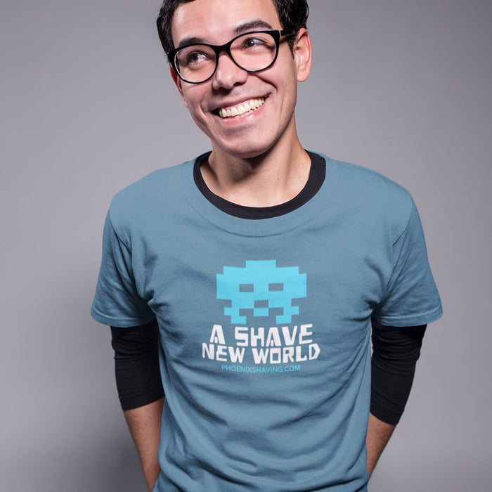 8 Bit Shave New World Short-Sleeve Unisex T-Shirt - Phoenix Shaving Collection Shirt - Phoenix Artisan Accoutrements