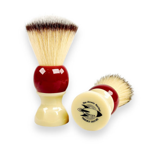 Atomic Rocket 26mm Synthetic Shaving Brush | FAN Style Synth Suave Knot! | Special Edition - Phoenix Artisan Accoutrements
