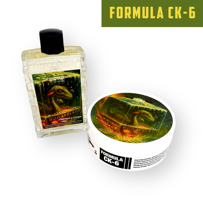 Winter Whiskey Wonderland Artisan Shave Soap & Aftershave Bundle | Ultra Premium CK-6 Formula | A Warm, Boozy Beast From Beyond!