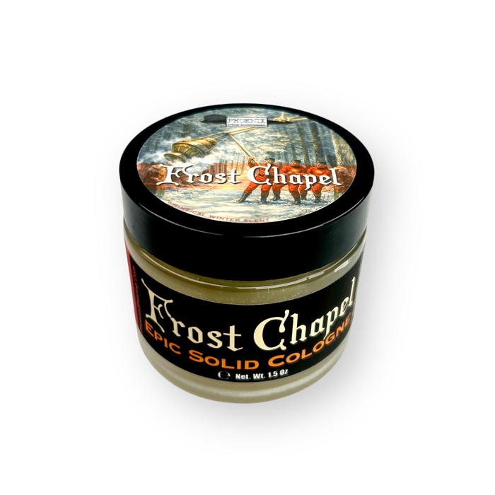 Frost Chapel Solid Cologne | Contains Prickly Pear Oil | A 2025 Advent Calendar Superstar!