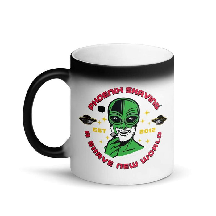 Alien Shave Epic Matte Black Magic Coffee Mug - Phoenix Artisan Accoutrements