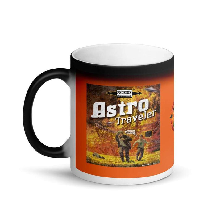 Astro Traveler "Close Shave" Matte Black Magic Coffee Mug - Phoenix Artisan Accoutrements