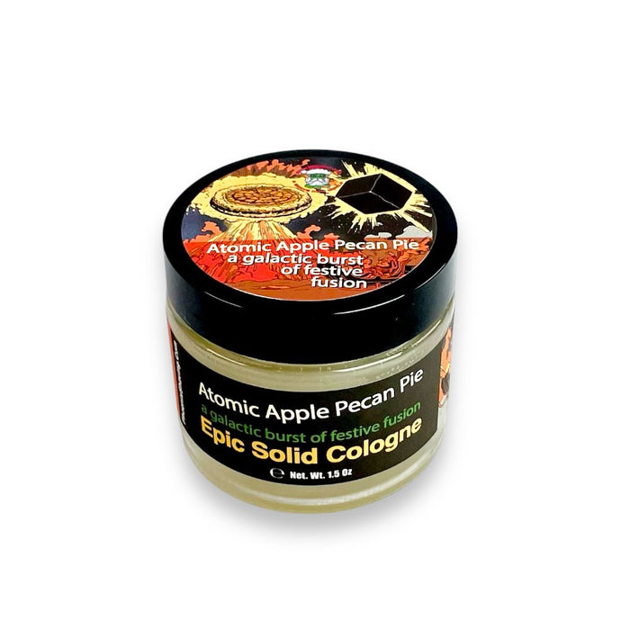 Atomic Apple Pecan Pie Solid Cologne | Contains Prickly Pear Oil | Pure Atomic Sci-Fi Pie! - Phoenix Artisan Accoutrements