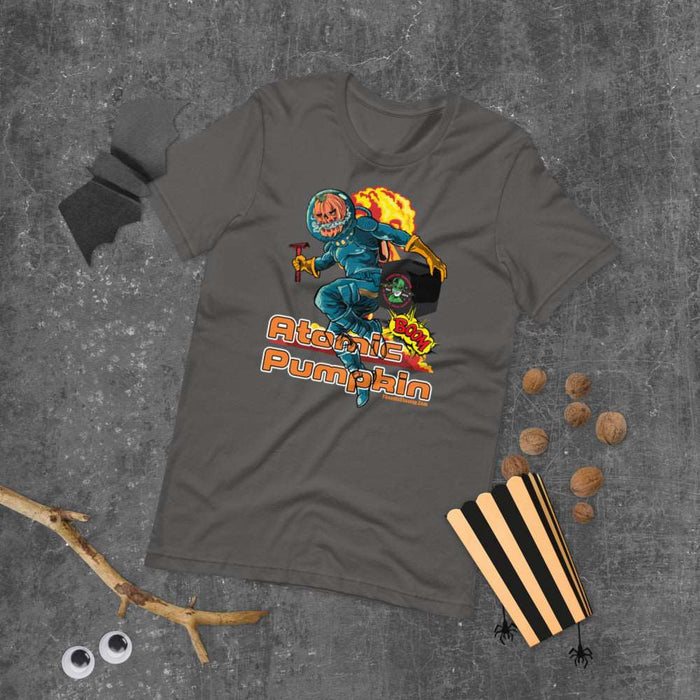 Atomic Pumpkin 2021 Short-Sleeve Unisex T-Shirt | Logo Print On Back - Phoenix Artisan Accoutrements