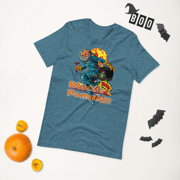 Atomic Pumpkin 2021 Short-Sleeve Unisex T-Shirt | Logo Print On Back - Phoenix Artisan Accoutrements