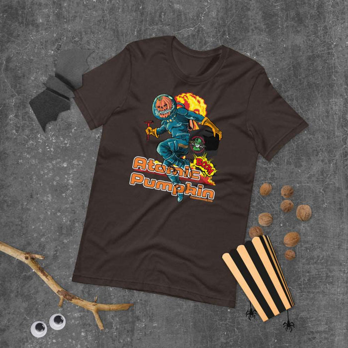 Atomic Pumpkin 2021 Short-Sleeve Unisex T-Shirt | Logo Print On Back - Phoenix Artisan Accoutrements