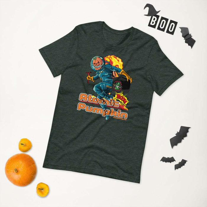 Atomic Pumpkin 2021 Short-Sleeve Unisex T-Shirt | Logo Print On Back - Phoenix Artisan Accoutrements