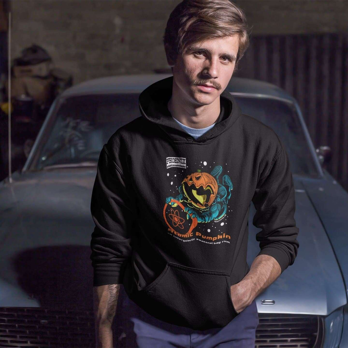 Atomic Pumpkin Hooded Sweatshirt — Phoenix Shaving
