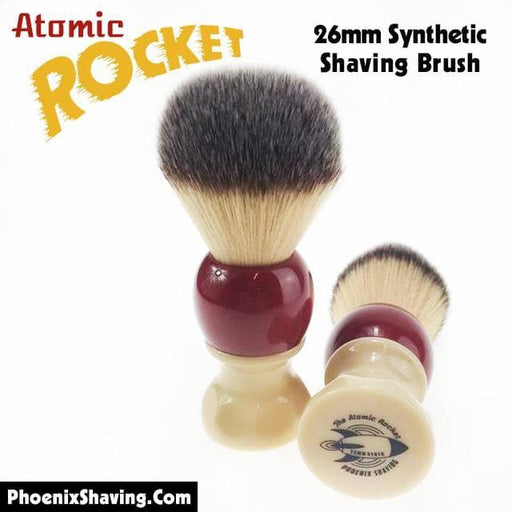 Atomic Rocket 26mm Synthetic Shaving Brush | Suave Knot - Phoenix Artisan Accoutrements