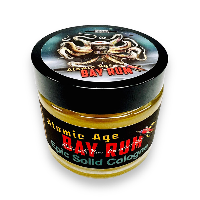 Atomic Age Bay Rum Epic Solid Cologne | Contains Prickly Pear Oil! - Phoenix Artisan Accoutrements