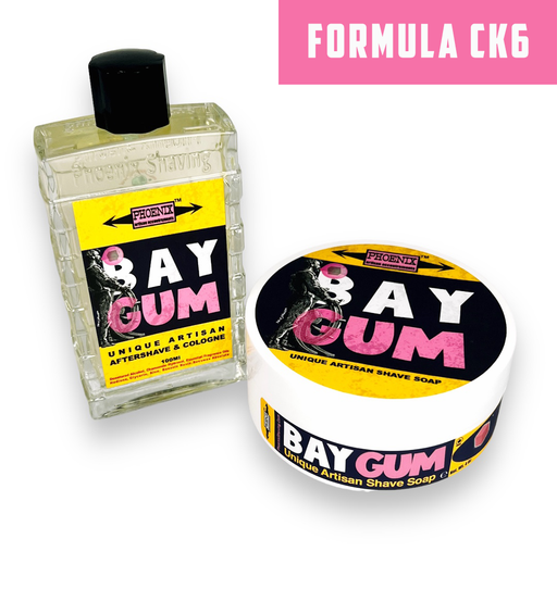 BAY GUM Artisan Shave Soap & Aftershave | Ultra Premium CK-6 Formula | 4 oz - Phoenix Artisan Accoutrements
