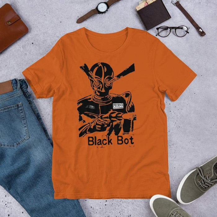 Black Bot Short-Sleeve Unisex T-Shirt - Phoenix Artisan Accoutrements