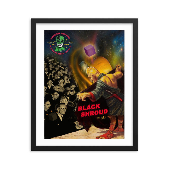 Black Shroud (in 3d) Framed Print | Available in Multiple Sizes! - Phoenix Artisan Accoutrements