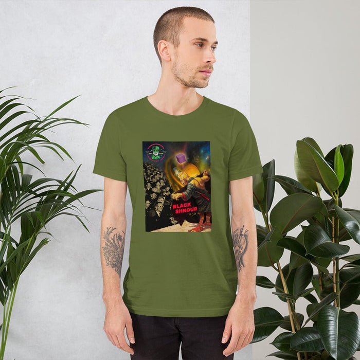 Black Shroud (in 3D) Short-Sleeve Unisex T-Shirt | Available in Multiple Colors! - Phoenix Artisan Accoutrements