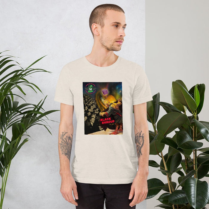 Black Shroud (in 3D) Short-Sleeve Unisex T-Shirt | Available in Multiple Colors! - Phoenix Artisan Accoutrements