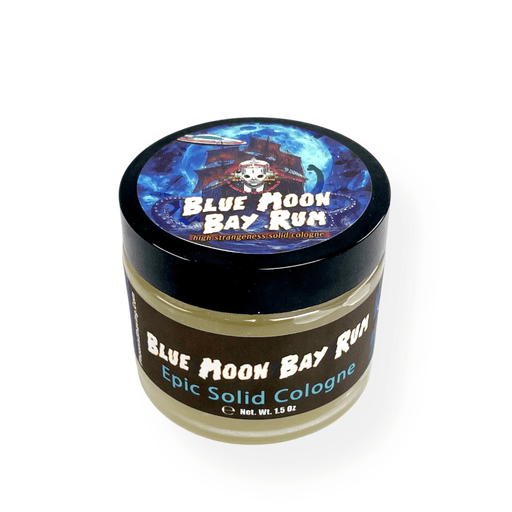 Blue Moon Bay Rum Solid Cologne | Contains Prickly Pear Oil | A Celestial Twist on a Shaving Classic! - Phoenix Shaving