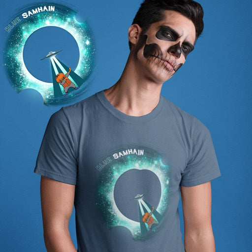 Blue Samhain Abduction Short-Sleeve Unisex T-Shirt - Phoenix Artisan Accoutrements