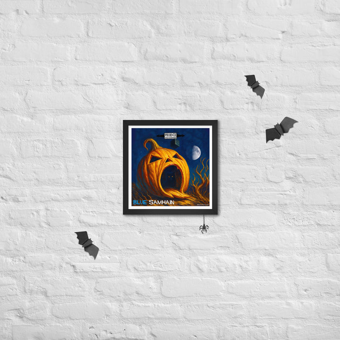 Blue Samhain Framed Print | Available In Multiple Sizes! - Phoenix Artisan Accoutrements