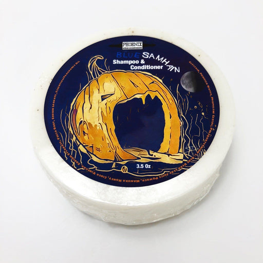 Blue Samhain Shampoo & Conditioner Puck | Perfect For Travel! - Phoenix Artisan Accoutrements