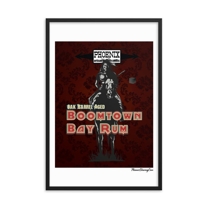 Boomtown Bay Rum "The Brave" Framed Print - Phoenix Artisan Accoutrements