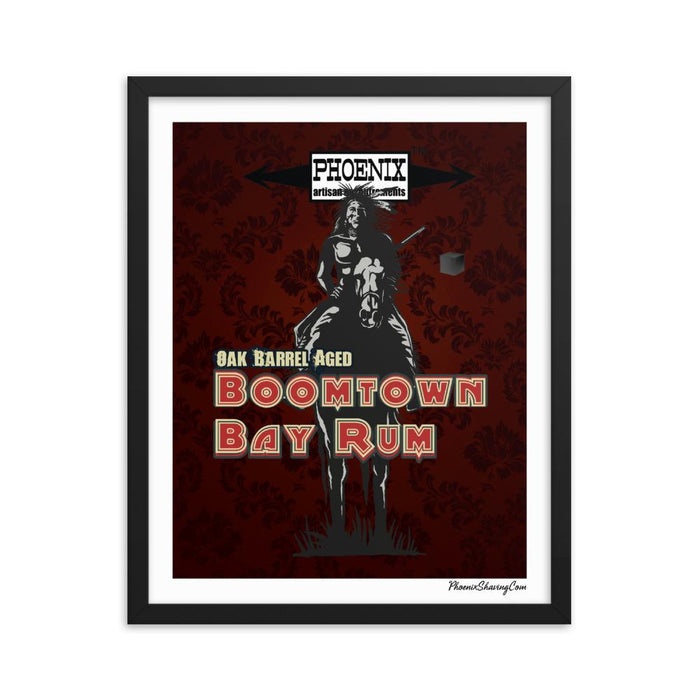 Boomtown Bay Rum "The Brave" Framed Print - Phoenix Artisan Accoutrements