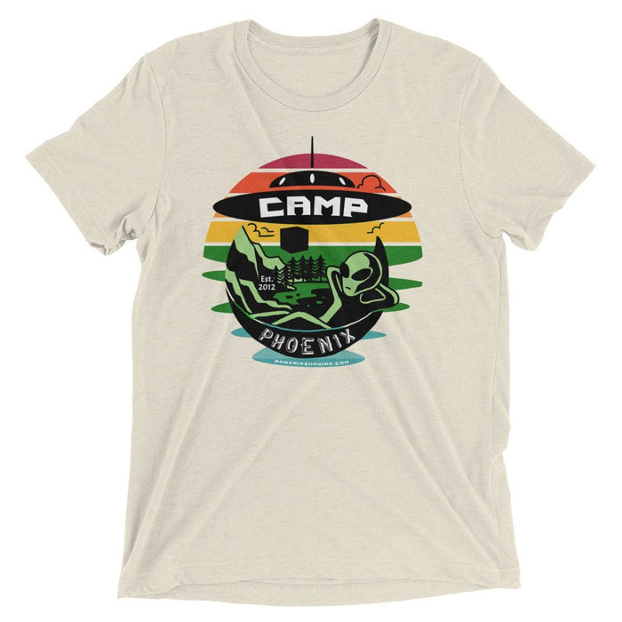 Camp Phoenix Design 2 Short Sleeve T-Shirt | Logo Printed on Back! - Phoenix Artisan Accoutrements