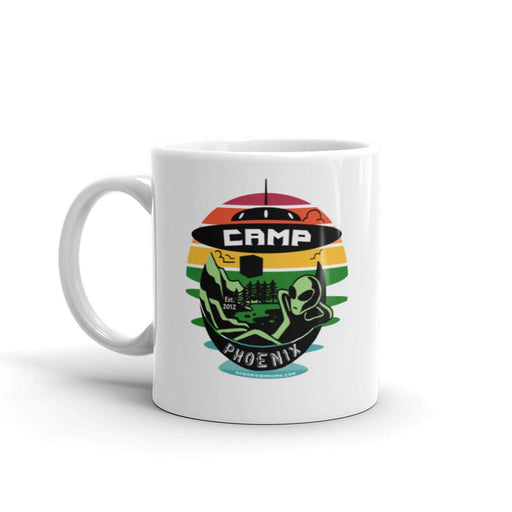 Camp Phoenix White Glossy Diner Style Coffee Mug | Available in 2 Sizes! - Phoenix Artisan Accoutrements