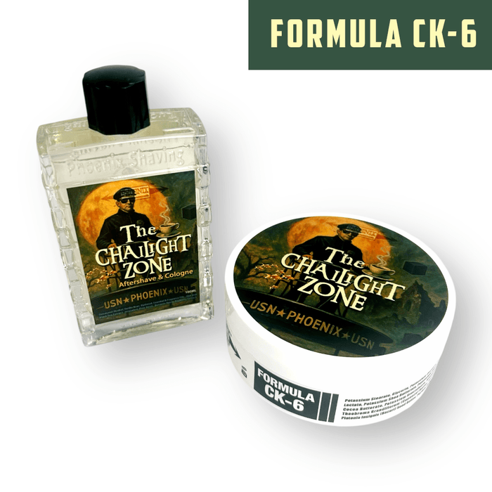 Chailight Zone Artisan Shave Soap & Aftershave Bundle | Ultra Premium CK - 6 Formula | A New Holiday Classic - Phoenix Shaving