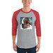 CHEL 3/4 sleeve raglan Baseball T-shirt - Phoenix Artisan Accoutrements