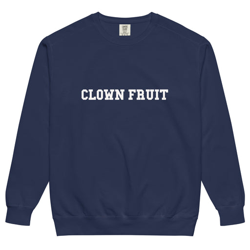 Clown Fruit “COLLEGE OF CHAOS” SWEATSHIRT | garment-dyed sweatshirt - Phoenix Artisan Accoutrements