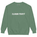 Clown Fruit “COLLEGE OF CHAOS” SWEATSHIRT | garment-dyed sweatshirt - Phoenix Artisan Accoutrements