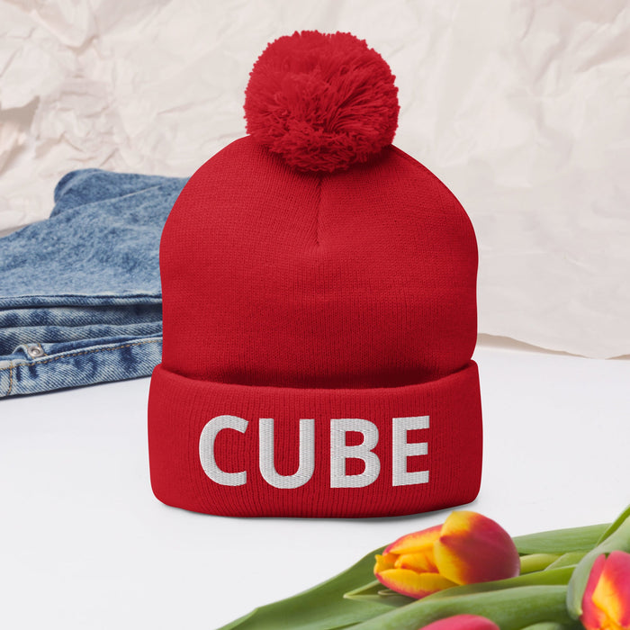 CUBE Pom - Pom Beanie | Available in Multiple Colors! - Phoenix Shaving
