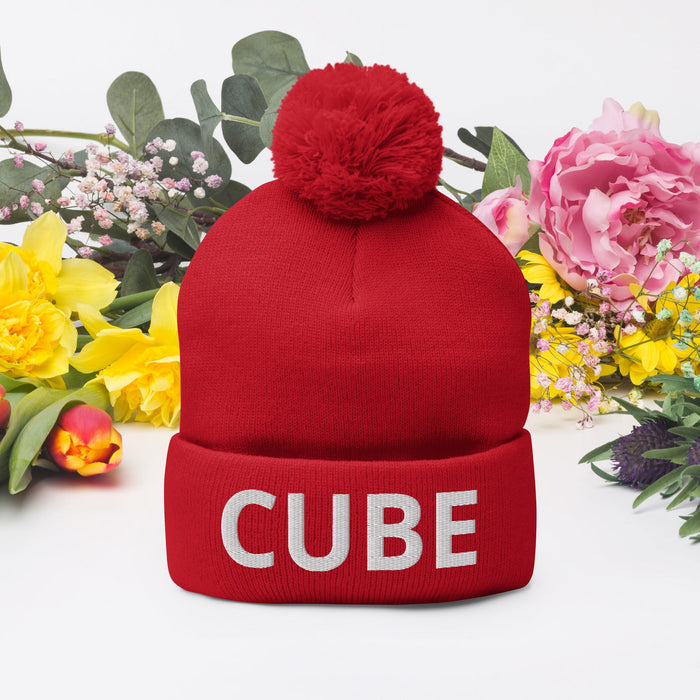CUBE Pom - Pom Beanie | Available in Multiple Colors! - Phoenix Shaving
