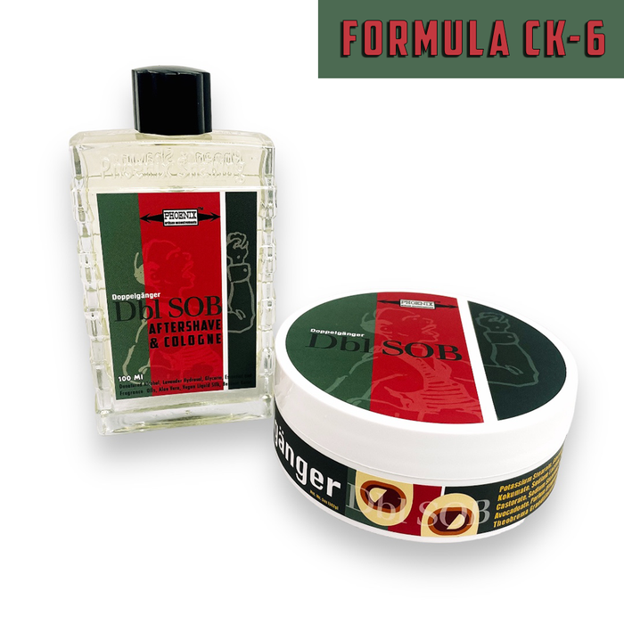 Doppelgänger Dbl SOB Artisan Shaving Soap & Aftershave Bundle Deal | Ultra Premium CK-6 Formula | Homage To A Fresh, Nostalgic, 90's Classic! | 4oz - Phoenix Artisan Accoutrements