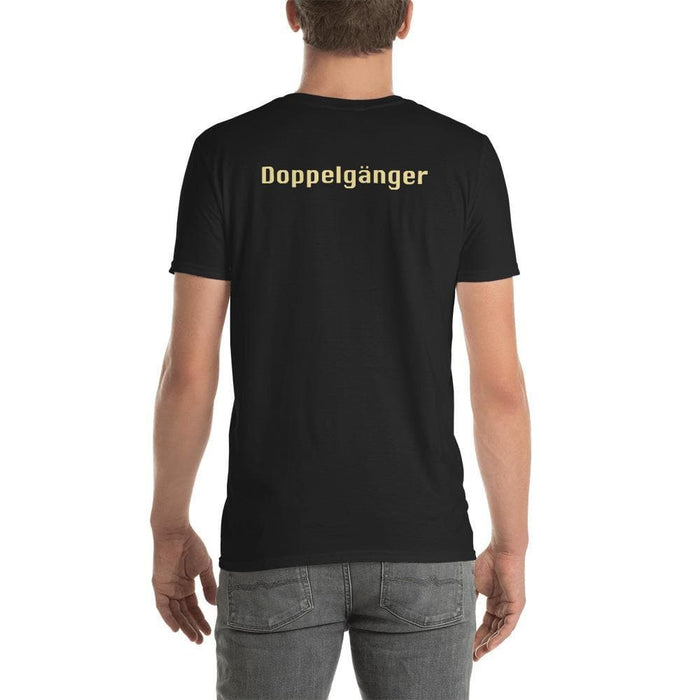 Doppelgänger Black Label Short-Sleeve Unisex T-Shirt - Front & Back Design - Phoenix Artisan Accoutrements