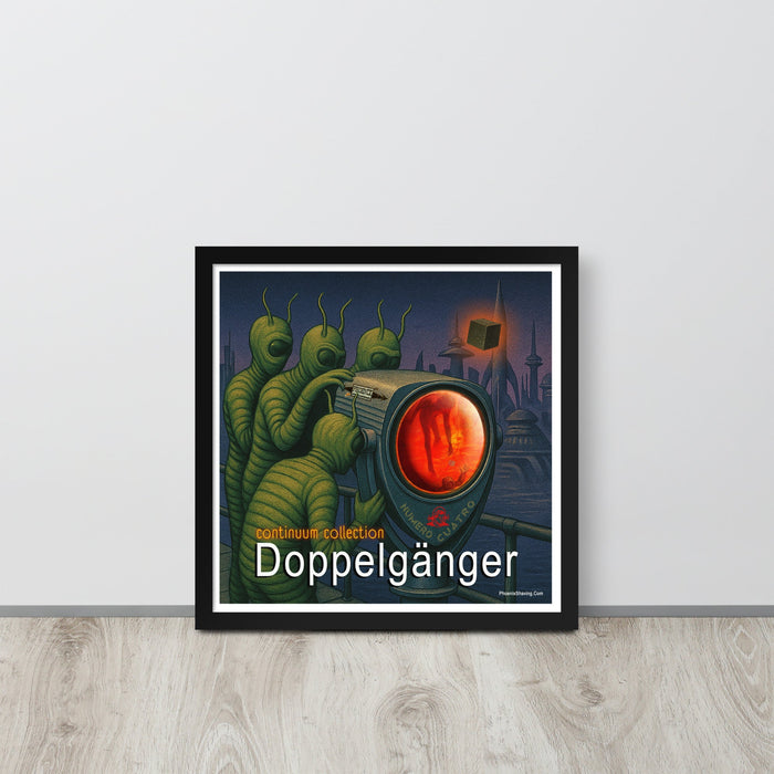👁 Doppelgänger No. 4: Collectible Sci-Fi Framed Print 👁 - Phoenix Artisan Accoutrements